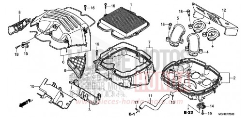 FILTRE A AIR VFR1200XE de 2014